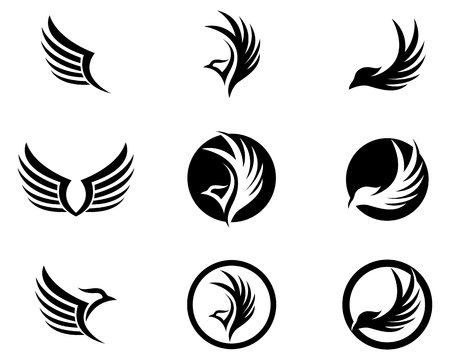 Wings bird sign abstract template icons app
のイラスト素材