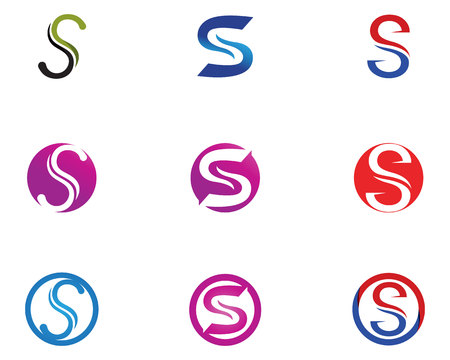 S logo and symbols template vector iconsのイラスト素材