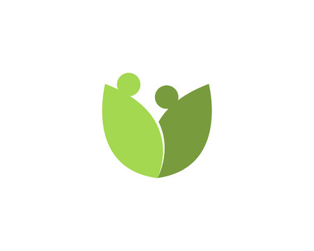 Family Flower Logo and symbolのイラスト素材