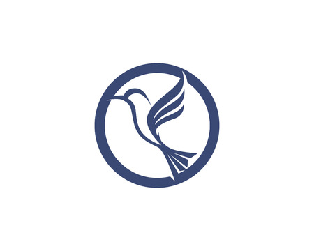 Hummingbird icon logo and symbols template vectorのイラスト素材