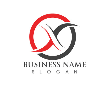 X Logo Template vector icon design.のイラスト素材
