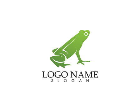 Frog green symbols icon and template design app illustration.のイラスト素材