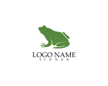 Frog green symbols icon and template design app illustration.のイラスト素材