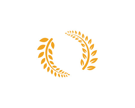 Agriculture rice food meal logo and symbols template iconsのイラスト素材