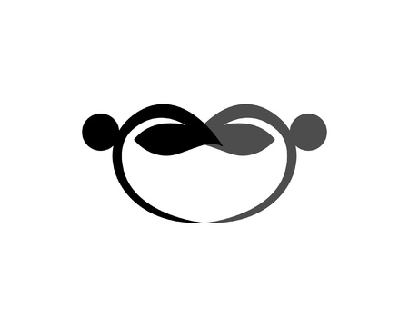 Leaf green nature logo and symbol templateのイラスト素材