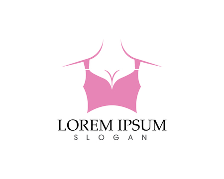 Push up bras isolated over white backgroundのイラスト素材