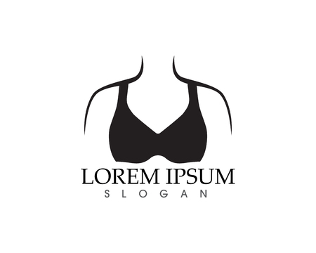 Set of different push up bras isolated over white backgroundのイラスト素材