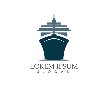 Ship outline icon templateのイラスト素材