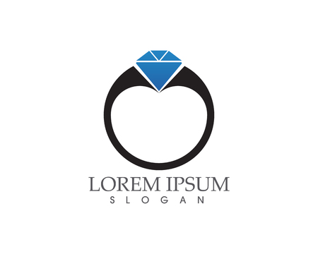 Ring diamond icon vector, flat design best vector iconのイラスト素材