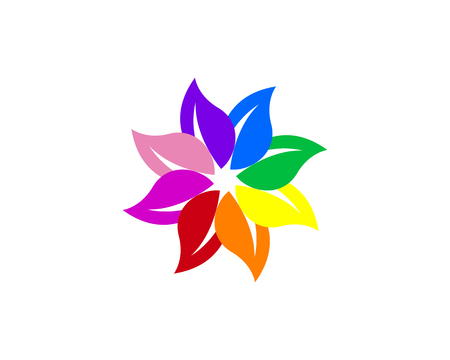 Flower design, ecology nature element vector icon.のイラスト素材