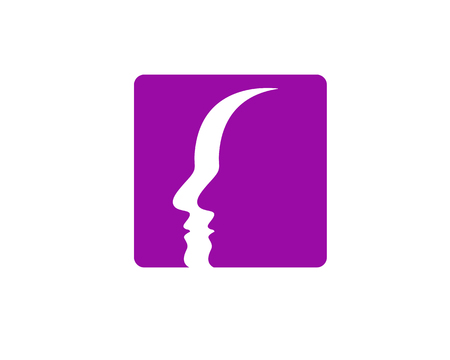 Hair woman and face logo and symbolsのイラスト素材