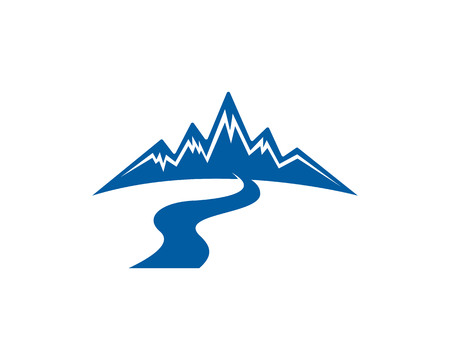 Mountain nature landscape logo icon design.のイラスト素材