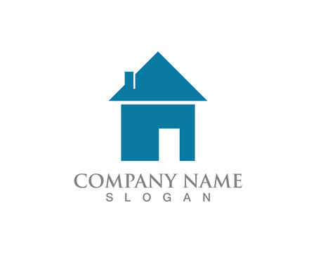 Simple House Home Real Estate Logoのイラスト素材