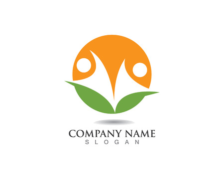 Community people care logo and symbols templateのイラスト素材