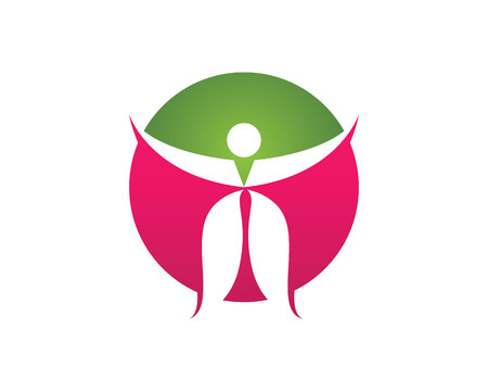 Health success people care logo and symbols templateのイラスト素材