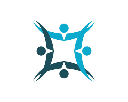 Community people care logo and symbols templateのイラスト素材