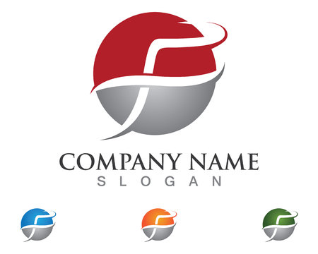 F logo and symbols template vector iconsのイラスト素材