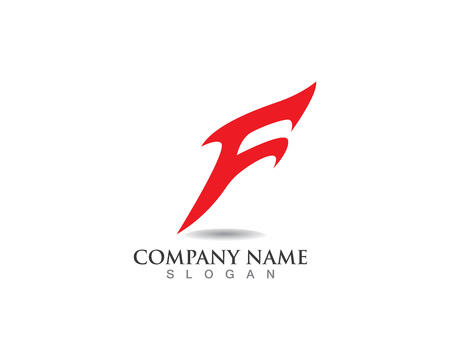 F logo and symbols template vector iconsのイラスト素材