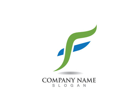 F logo and symbols template vector iconsのイラスト素材