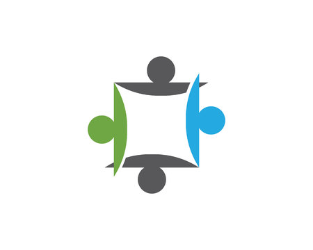 Community people care logo and symbols templateのイラスト素材