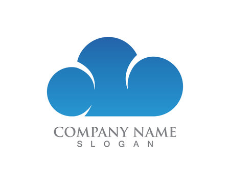 Cloud servers data logo and symbols iconsのイラスト素材