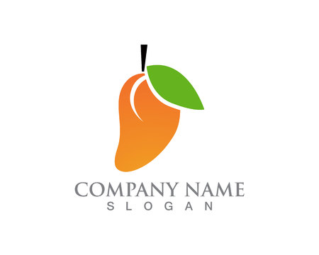Mango logo icon fruit vector templateのイラスト素材