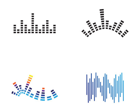sound ilustration logo vector icon templateのイラスト素材