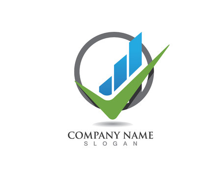 finance logo and symbols vector concept illustrationのイラスト素材