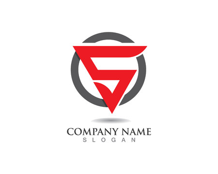 S logo and symbols template vector icons appのイラスト素材