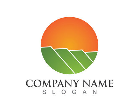 Sun logo and symbols star icon web Vector -のイラスト素材