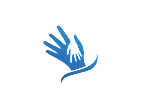 Help hand logo anf symbolsのイラスト素材