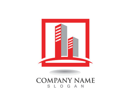 Apartment  Property and Construction Logo design for business corporate signのイラスト素材