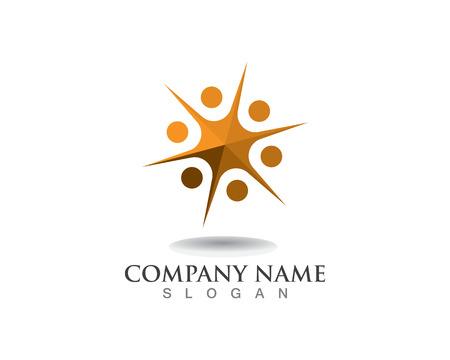 Logo star leadership vectorのイラスト素材