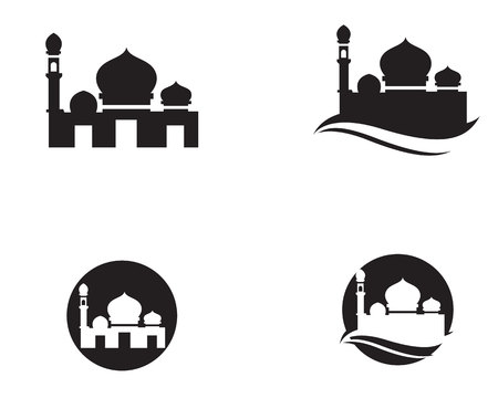 Mosque icon vector Illustration templateのイラスト素材