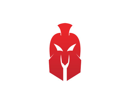 Vector sign. Spartan helmet logo template vector iconのイラスト素材