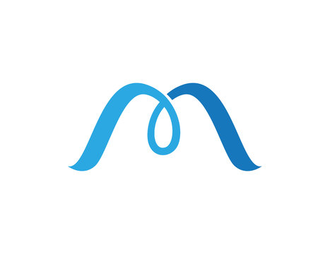 M Letter Business Template Vector iconのイラスト素材