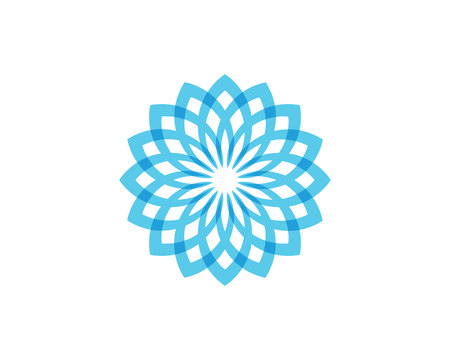 floral patterns logo and symbols on a white backgroundのイラスト素材
