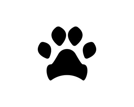 Foot print dog animal logo and symbolsのイラスト素材