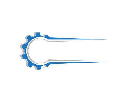 Gear Logo Template vector icon illustrationのイラスト素材