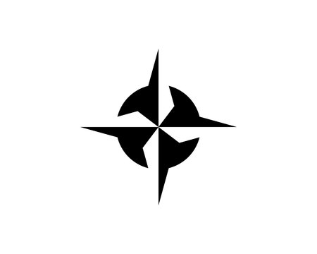 Compass symbols template iconsのイラスト素材
