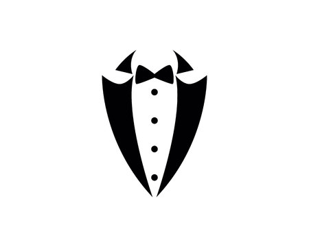 Tuxedo logo and symbols black icons templateのイラスト素材