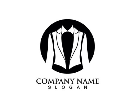 Tuxedo logo and symbols black icons templateのイラスト素材
