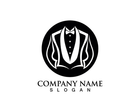 Tuxedo logo and symbols black icons templateのイラスト素材