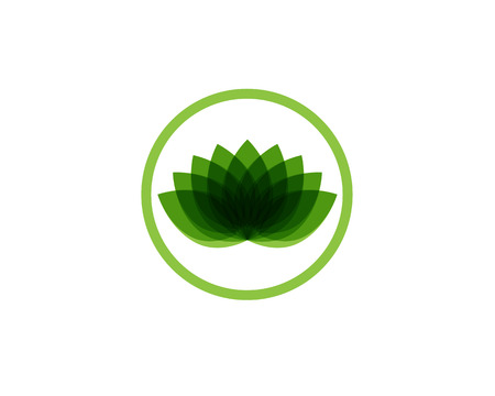 Lotus flower logo and symbols vector template iconsのイラスト素材