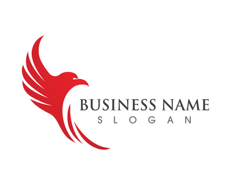 Eagle wing falcon logo and symbolsのイラスト素材