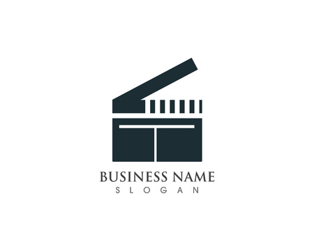 filmstrip Logo Template vector illustration designのイラスト素材