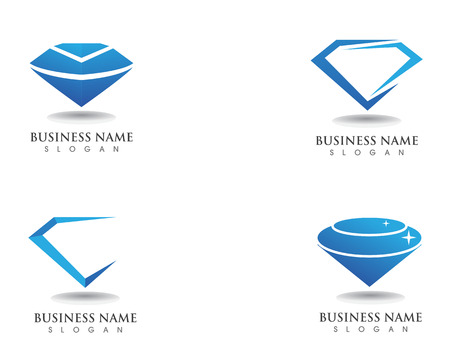 Diamond logo and symbol vector template iconのイラスト素材