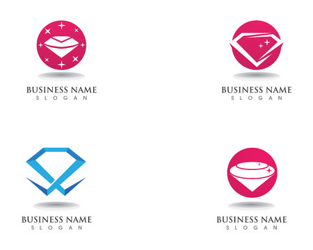 Diamond logo and symbol vector template iconのイラスト素材