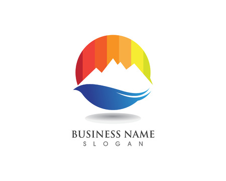 Mountain logo and symbolsのイラスト素材