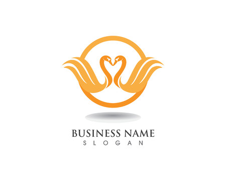 Swan logo Templateのイラスト素材